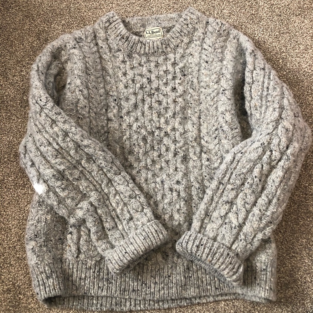 LL Bean Irish Wool Sweater women’s small